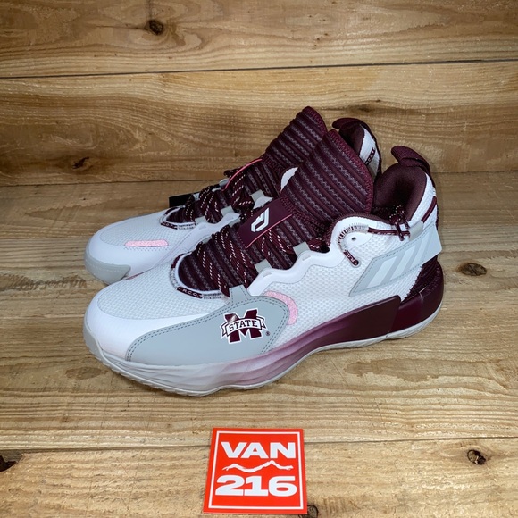 RARE: Adidas SM Dame 7 Extply Mississippi State Basketball Shoes: GX3461: Sz 9.5
